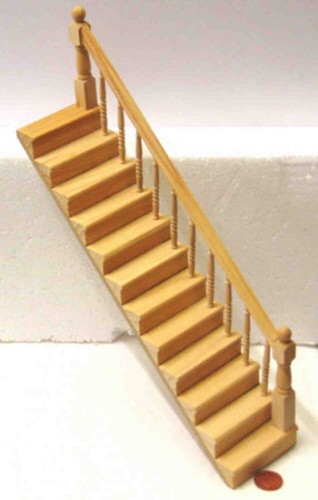 Puppenhaus holztreppe rechte - holztreppe,