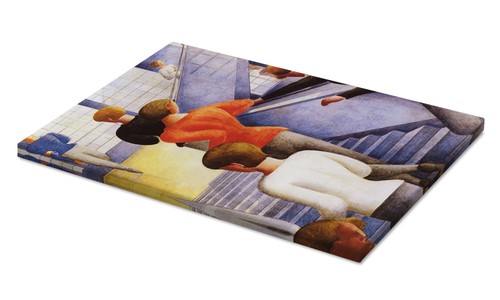Leinwandbild bauhaustreppe - leinwandbild,