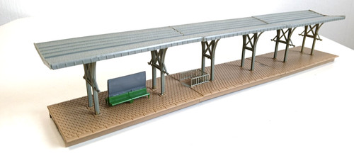 Bahnsteig dach treppe - h0,